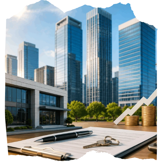 Commercial property investment and commercial plots